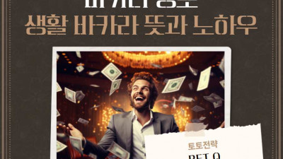 바카라 정보, 생활 바카라 뜻과 노하우