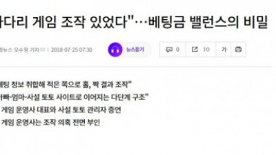 네임드 사다리 게임 유출, 조작 사건